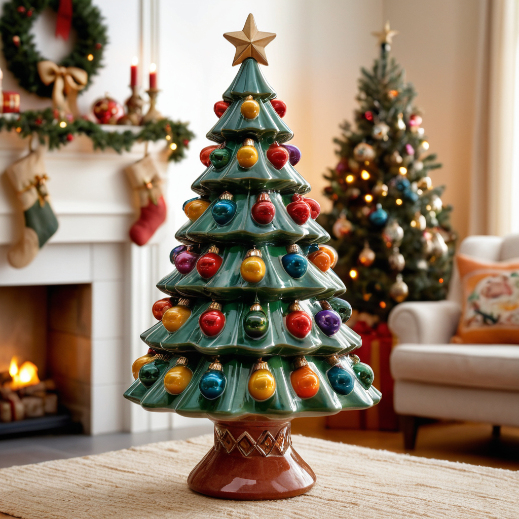 Vintage Ceramic Christmas Tree