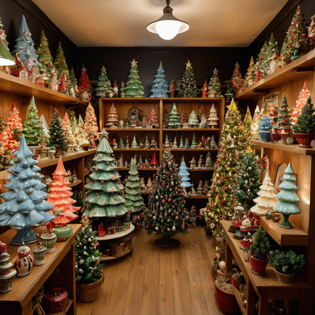 Vintage Ceramic Christmas Tree