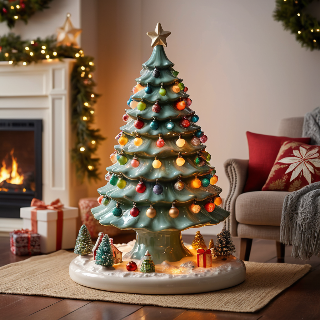 Vintage Ceramic Christmas Tree